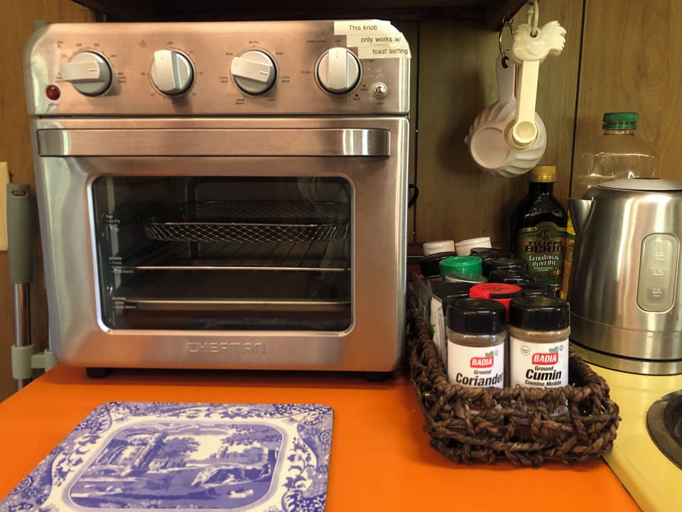 Home cooked meals away from home, with all the cooking essentials provided.