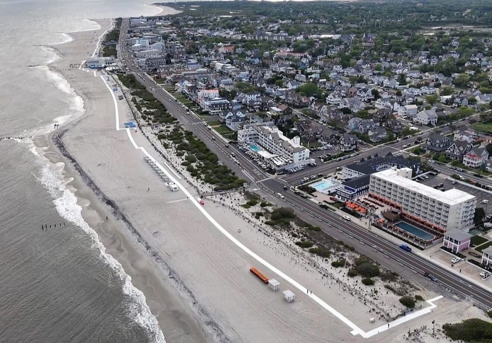 CapeMayCity has added a beach path on the beach for strollers and wheelchairs.