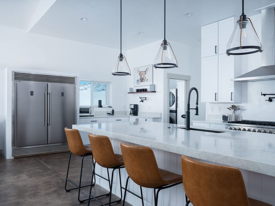 Kitchen island with additional seating