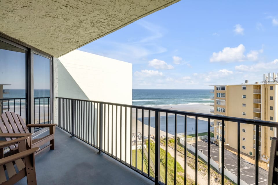 Enjoy Atlantic Ocean views from your private 8th-floor balcony at Ocean Trillium 801