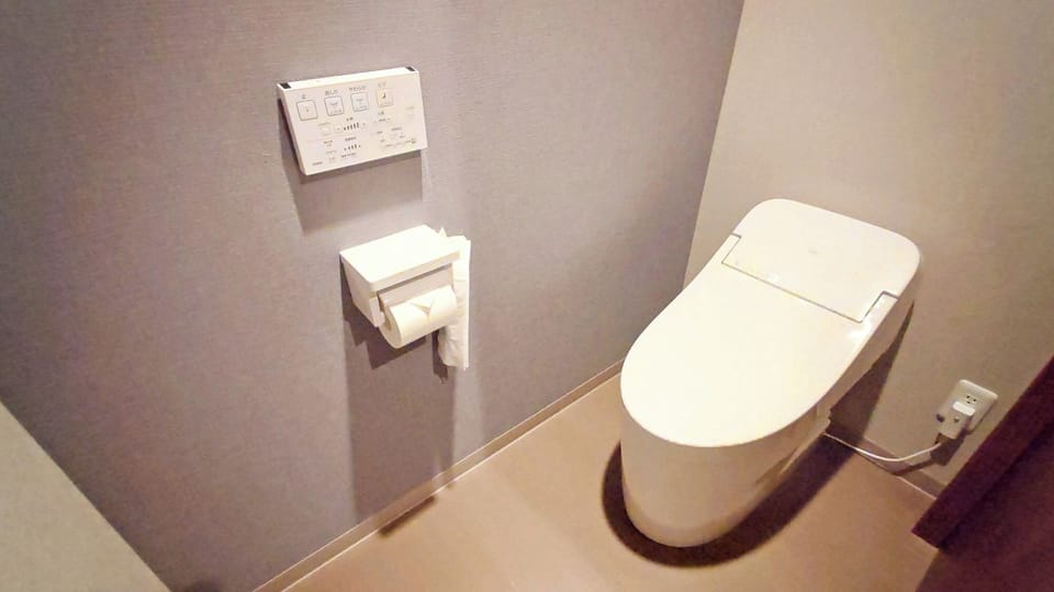 [Mixed Twin Room in the Main Building] Toilet with washing function