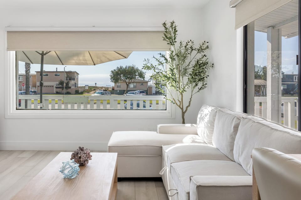 Outdoor views from the living room.