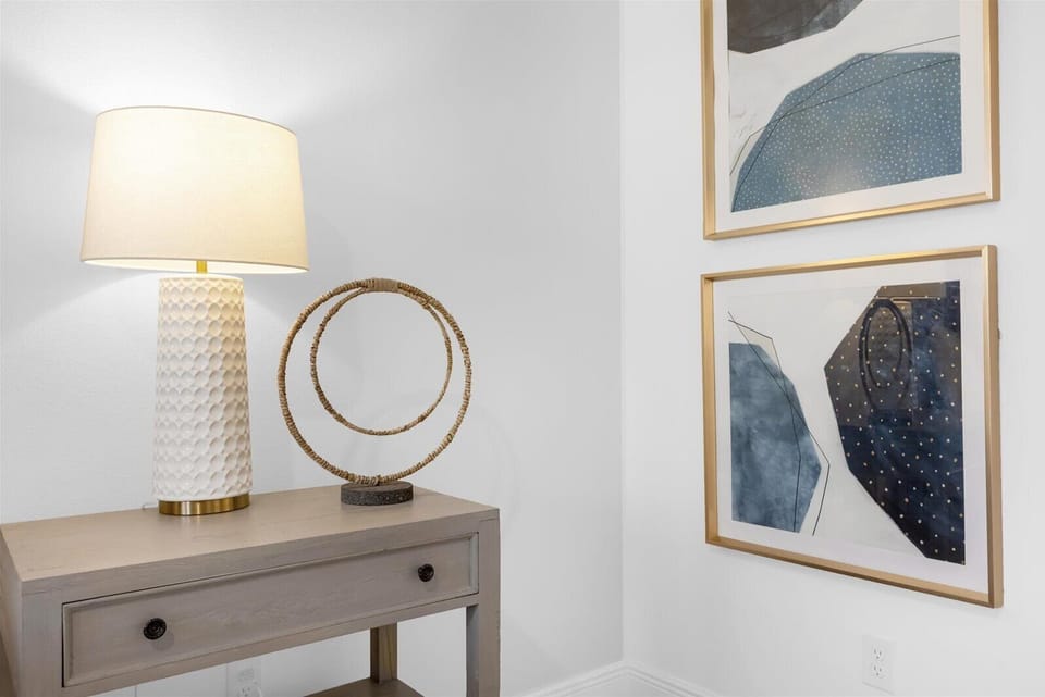 Wake up refreshed in this serene and elegant setting.