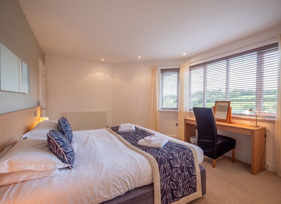 Master bedroom with ensuite bathroom