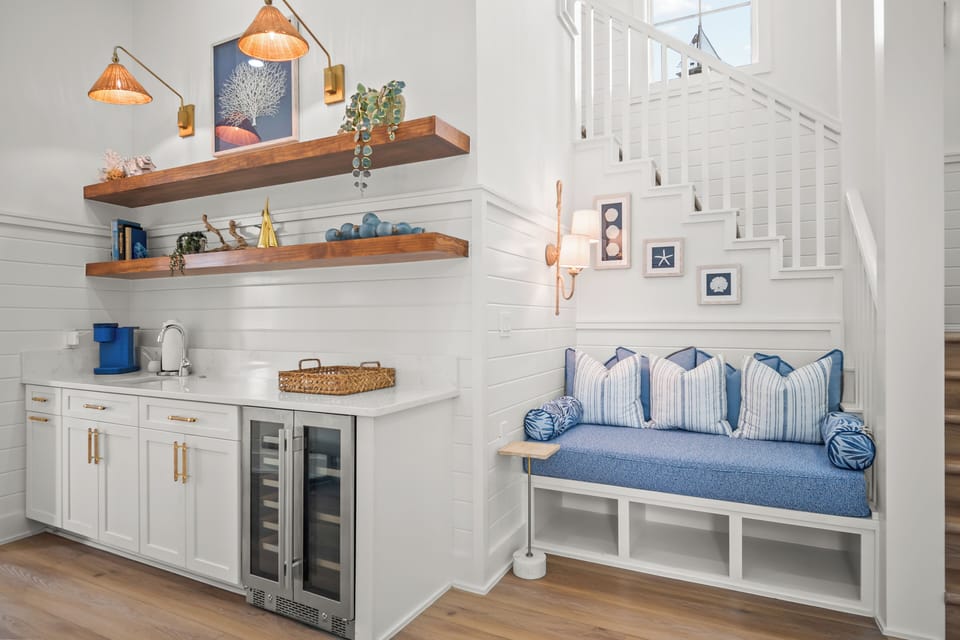 Beverage Center and Reading Nook, 1st Floor