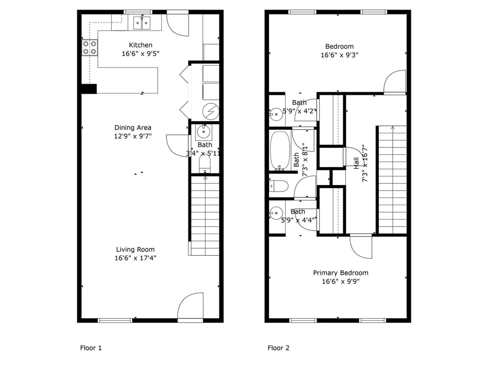 Town House floor plan