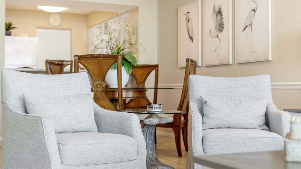 Side chairs in living room