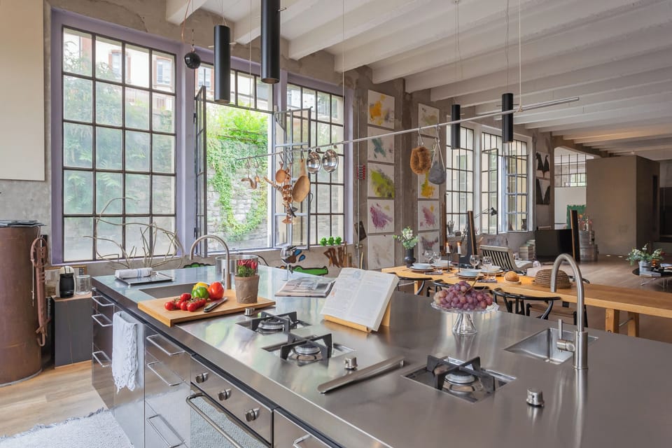 Apartment (2 Bedrooms) | Private kitchen | Oven, espresso maker, electric kettle, highchair