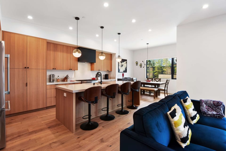 Dining area and kitchen