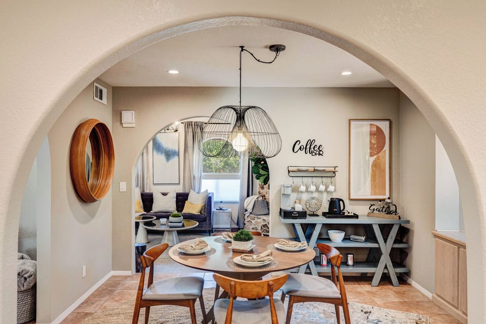 Coffee/Tea  Bar. Nespresso, Keurig and French press options. 