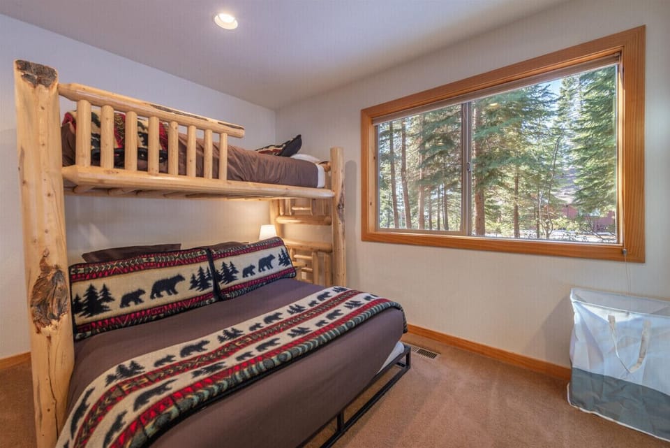 Bedroom # 4 (lower level) - Twin over Queen Bunk second living area with sofas and SmartTV (great for kids)