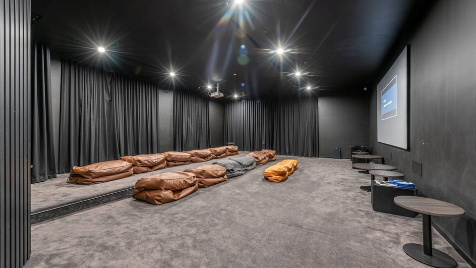 Comfortable private cinema room