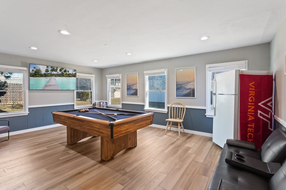 The Ground Level is all about entertainment and fun with a Game Room with a Pool Table for hours of enjoyment together as a family!