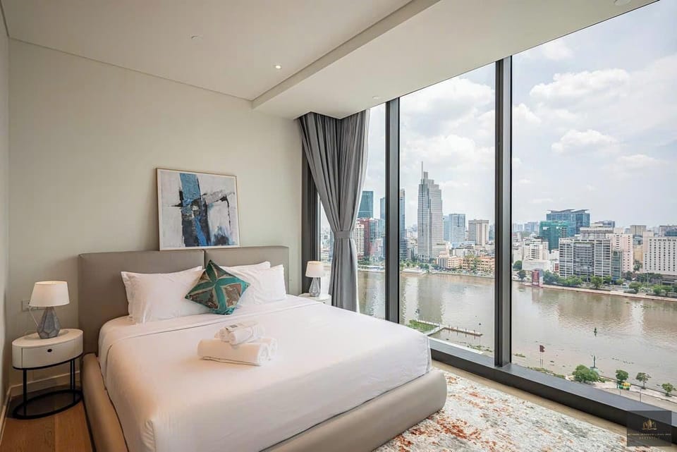 Panoramic Apartment, 3 Bedrooms, Balcony, City View | Free minibar items, individually furnished, desk, soundproofing