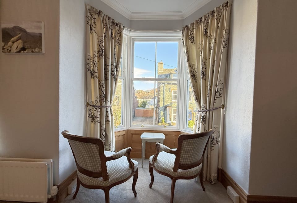 Enjoy your morning coffee by the bay window