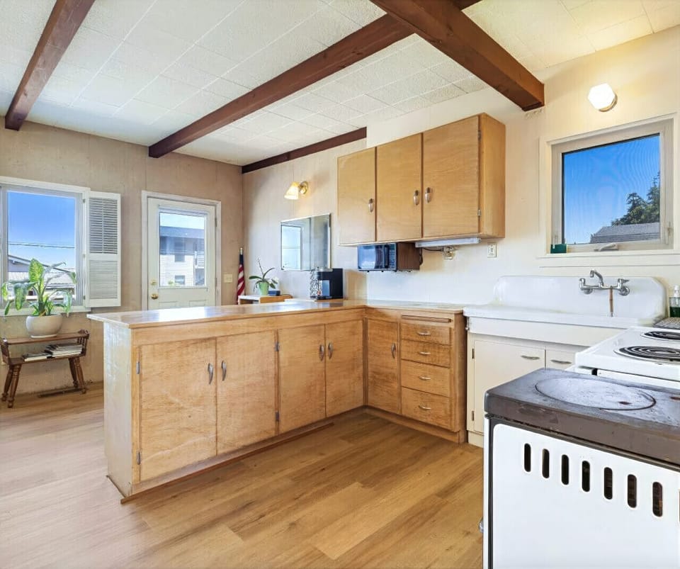 Kitchen and front deck