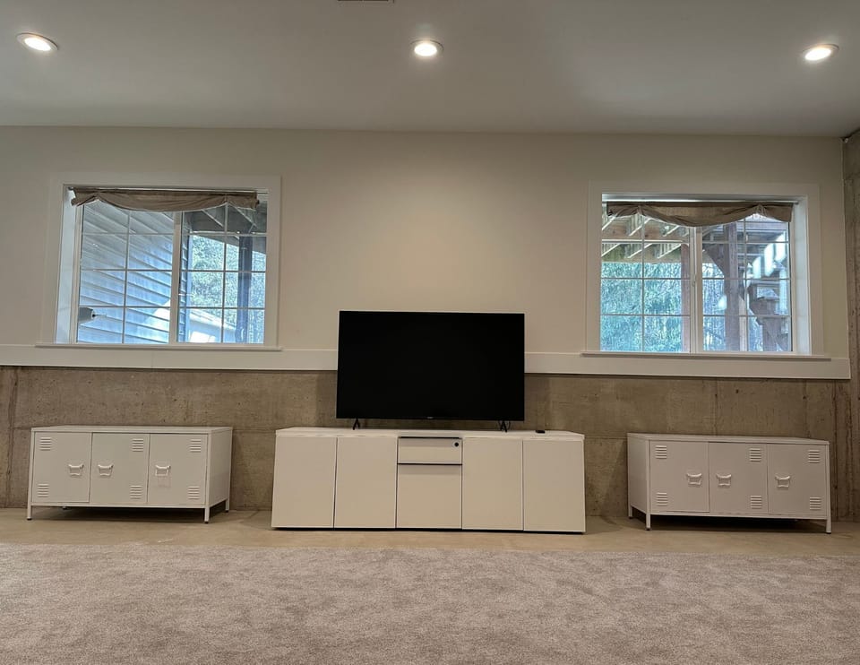 Bonus TV in the basement. 