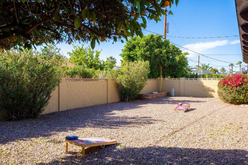 Relax or play in this spacious outdoor area designed for comfort and connection.