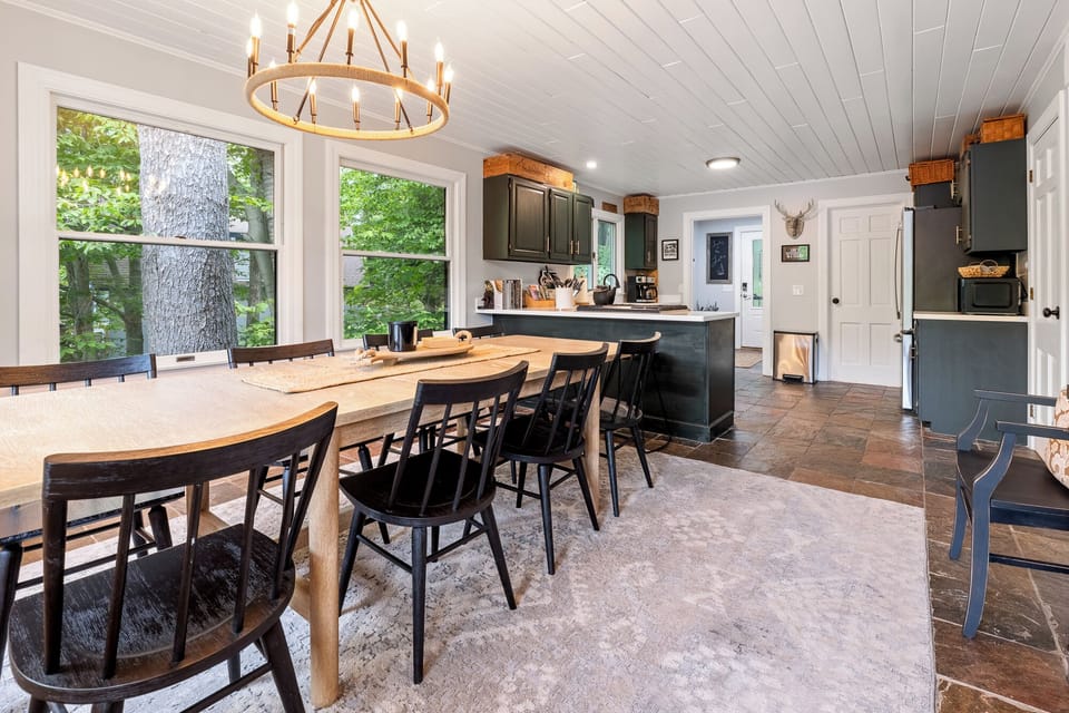 Open kitchen & dining flow made for shared meals
