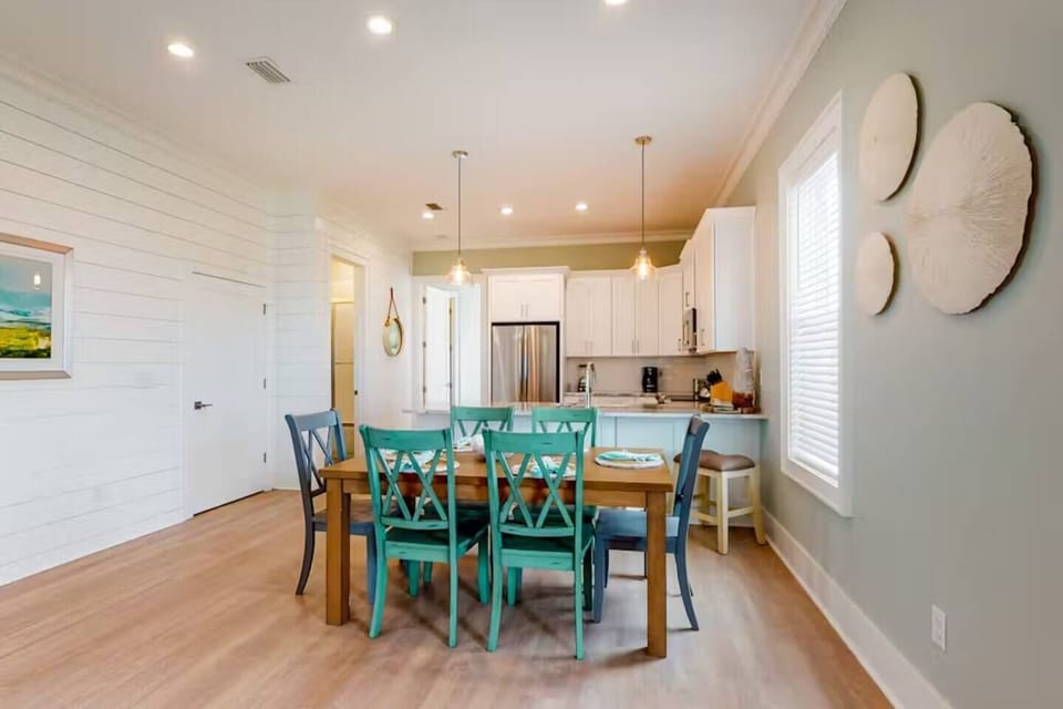 Spacious dining area