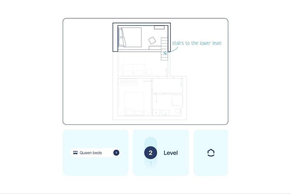 Floor plan of the upper floor