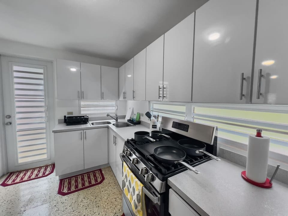 Your home away from home kitchen fully equipped and sparkling clean