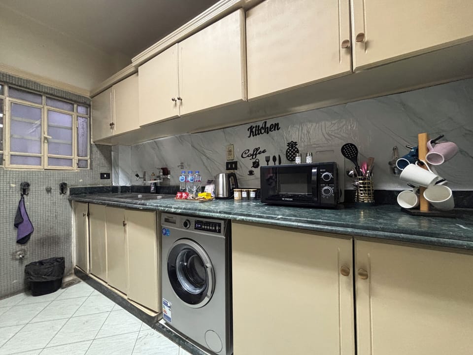 Family Apartment, Balcony, City View | Private kitchen | Full-size fridge, microwave, oven, stovetop
