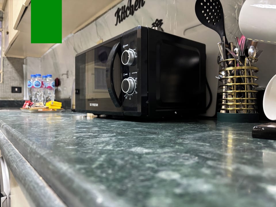 Family Apartment, Balcony, City View | Private kitchen | Full-size fridge, microwave, oven, stovetop