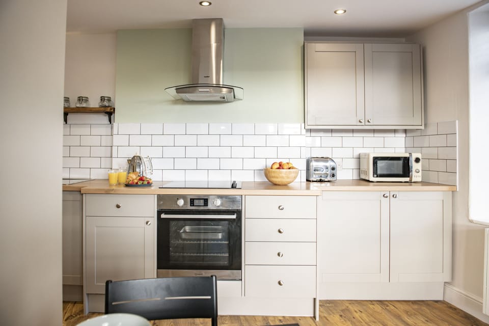 Ground floor: The delightful kitchen is well equipped