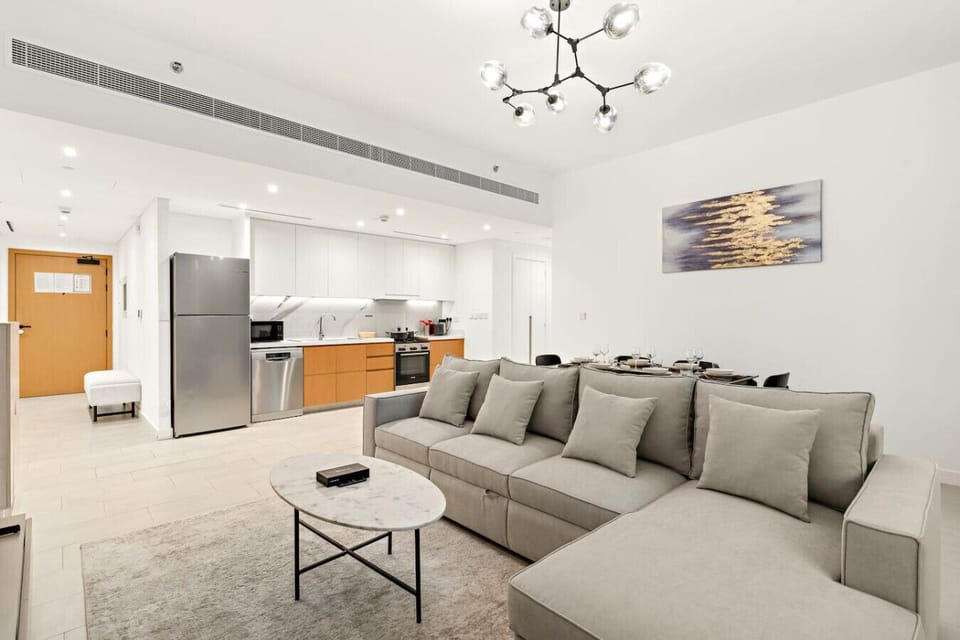 Living Room: Stylish space with modern decor, perfect for relaxing after a day of adventure!