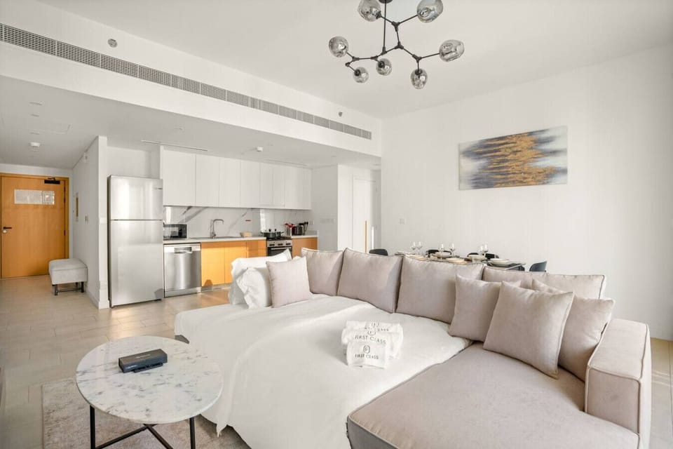 Living Room: Modern elegance with chic decor and an inviting atmosphere for unforgettable gatherings!