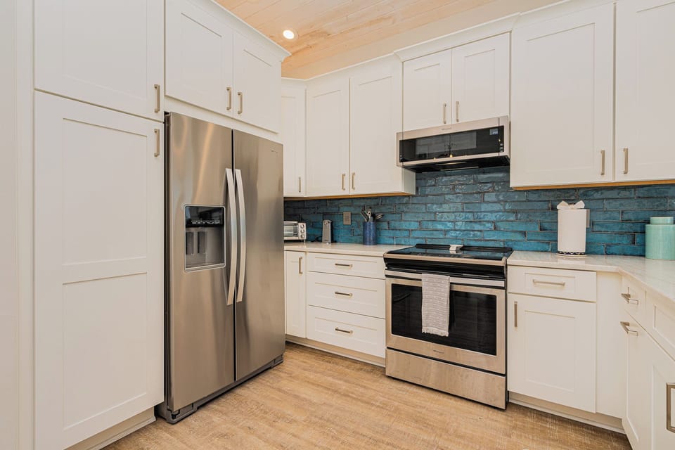 Fully stocked kitchen