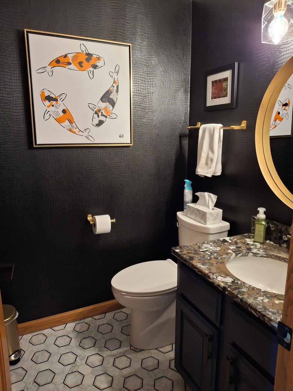 First floor half bath
