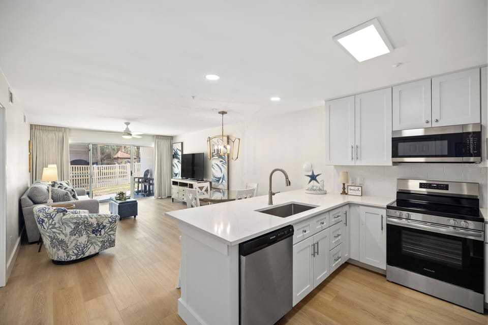 Newly remodeled kitchen with brand new appliances.