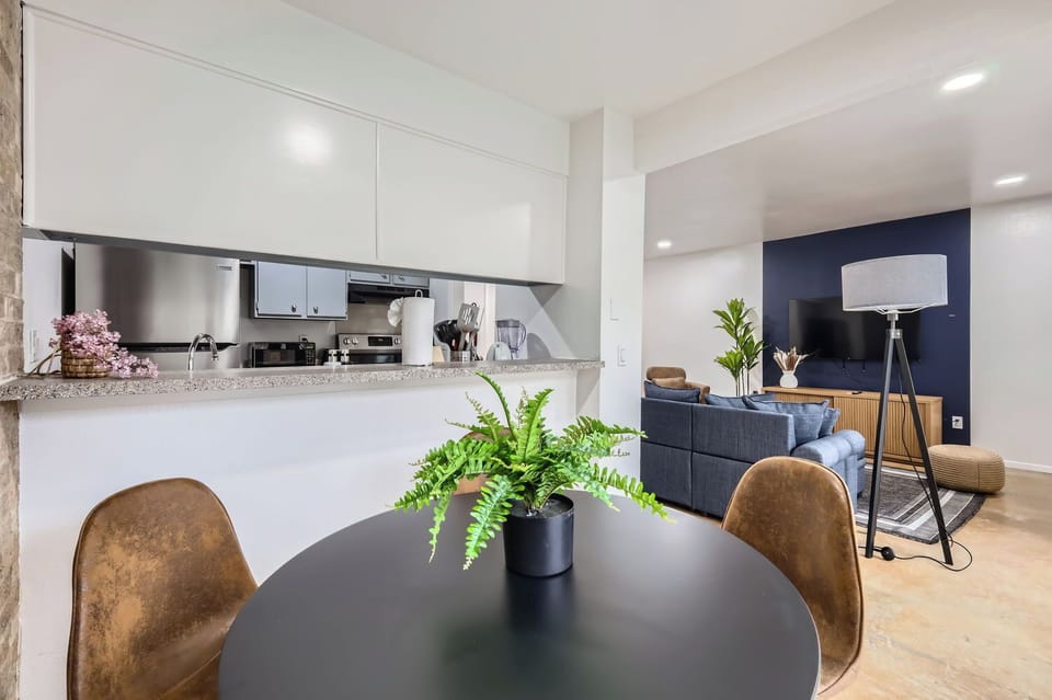 Dining Area with Wine Glass