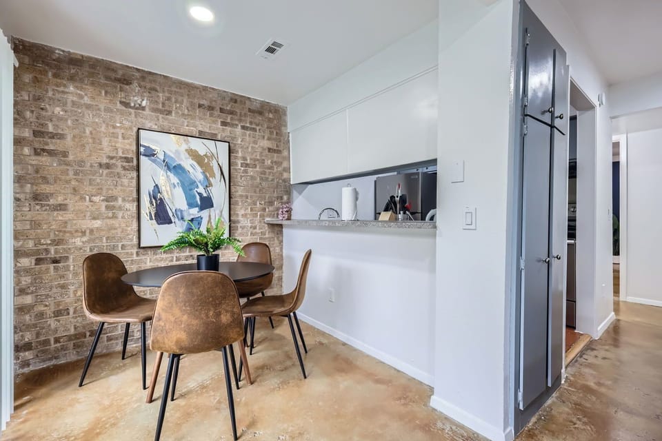 Dining Area with Wine Glass