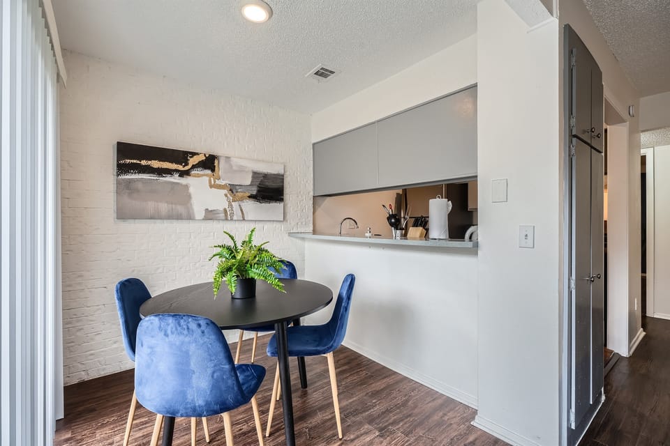Dining Area with Wine Glass