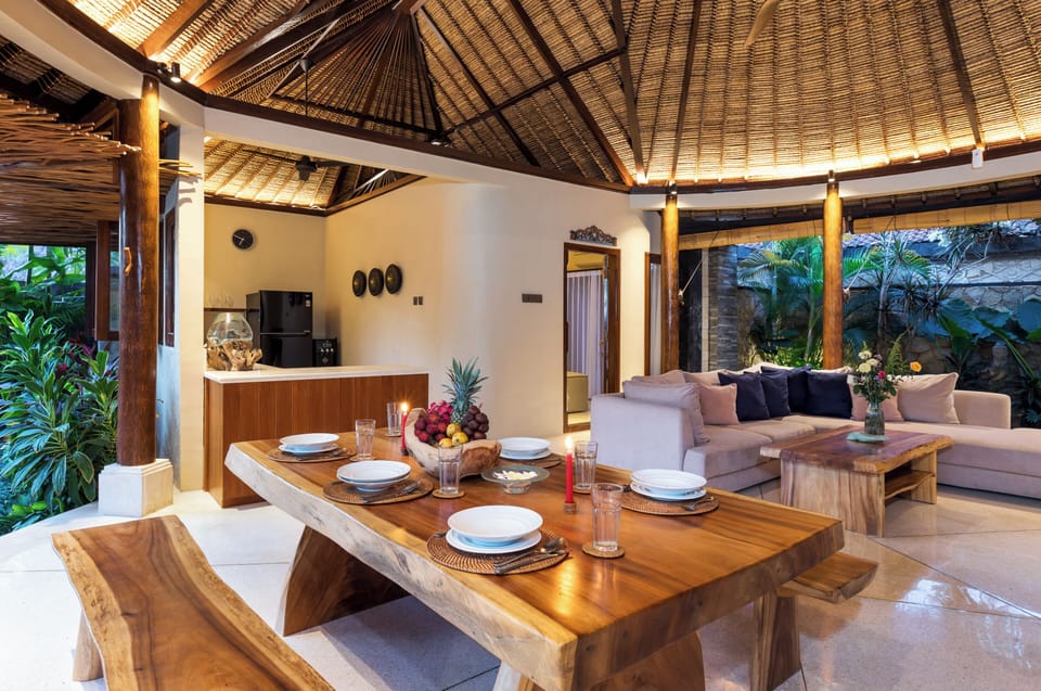 Deluxe Villa, Garden View | Living area | Flat-screen TV