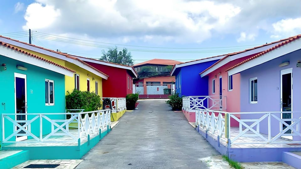 Colorful Gated Apartment Complex 