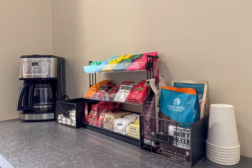 Coffee and tea station