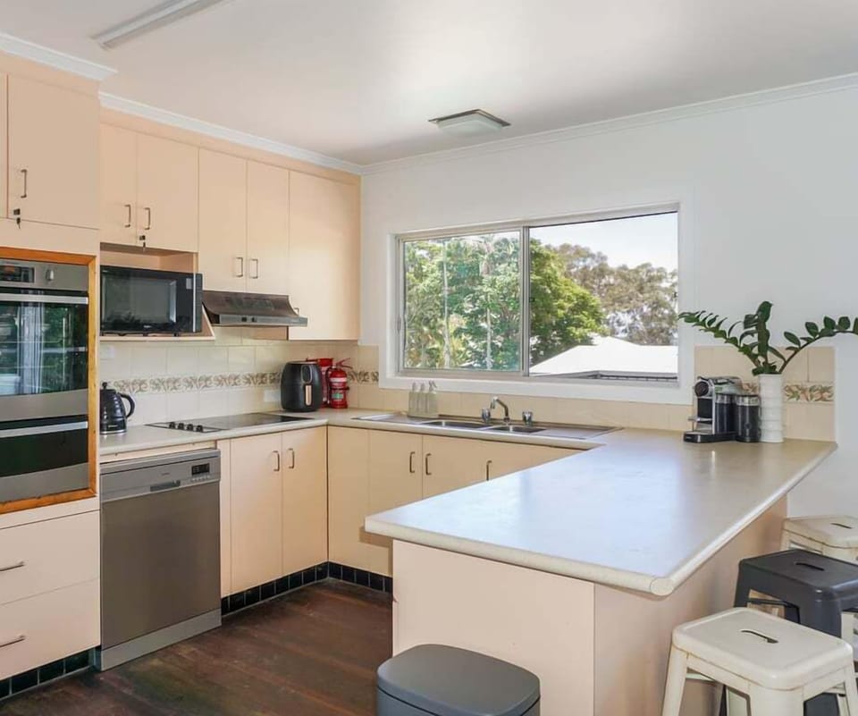 Water views from the kitchen