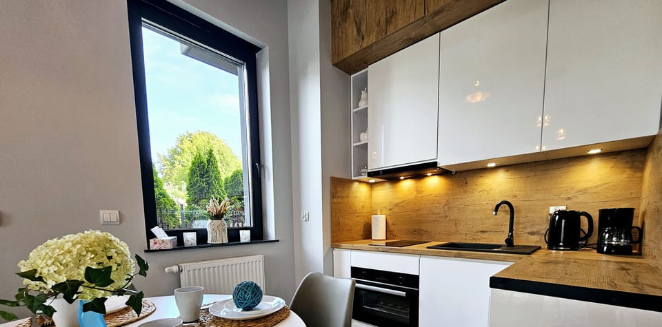 Comfort Apartment | Private kitchen | Fridge, oven, stovetop, coffee/tea maker