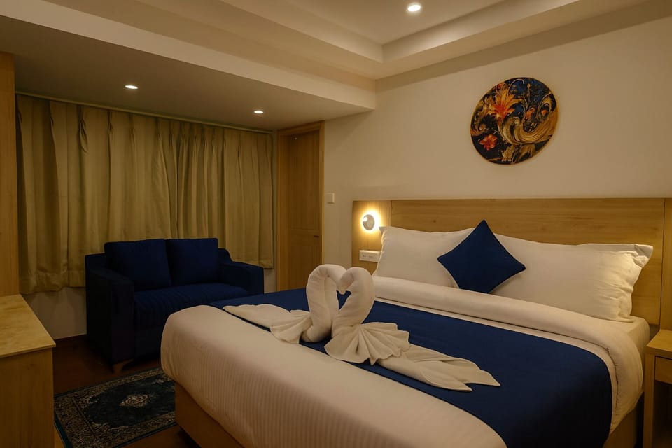Double or Twin Room, Mountain View | Egyptian cotton sheets, premium bedding, individually decorated