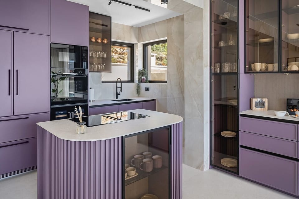 The kitchen is fully furnished with everything you'll need for a comfortable stay
