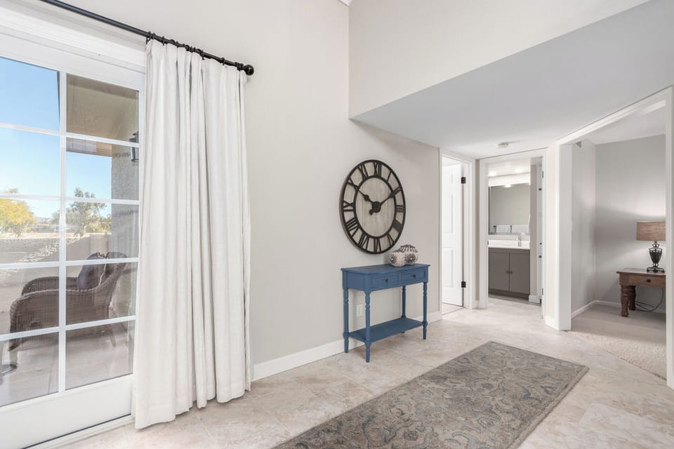 Situated on the walking, biking path and golf course.