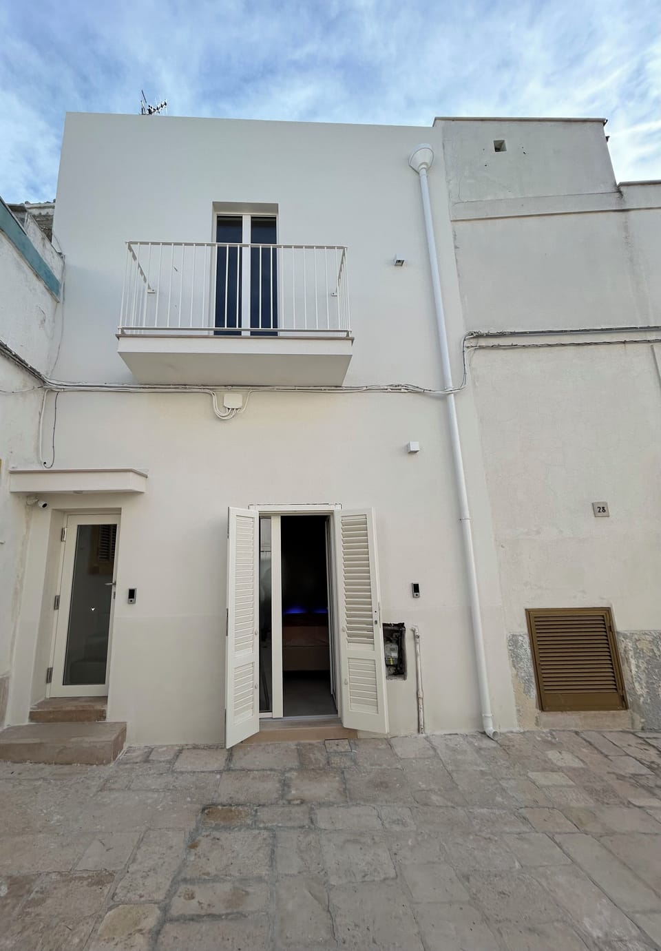 Outside building