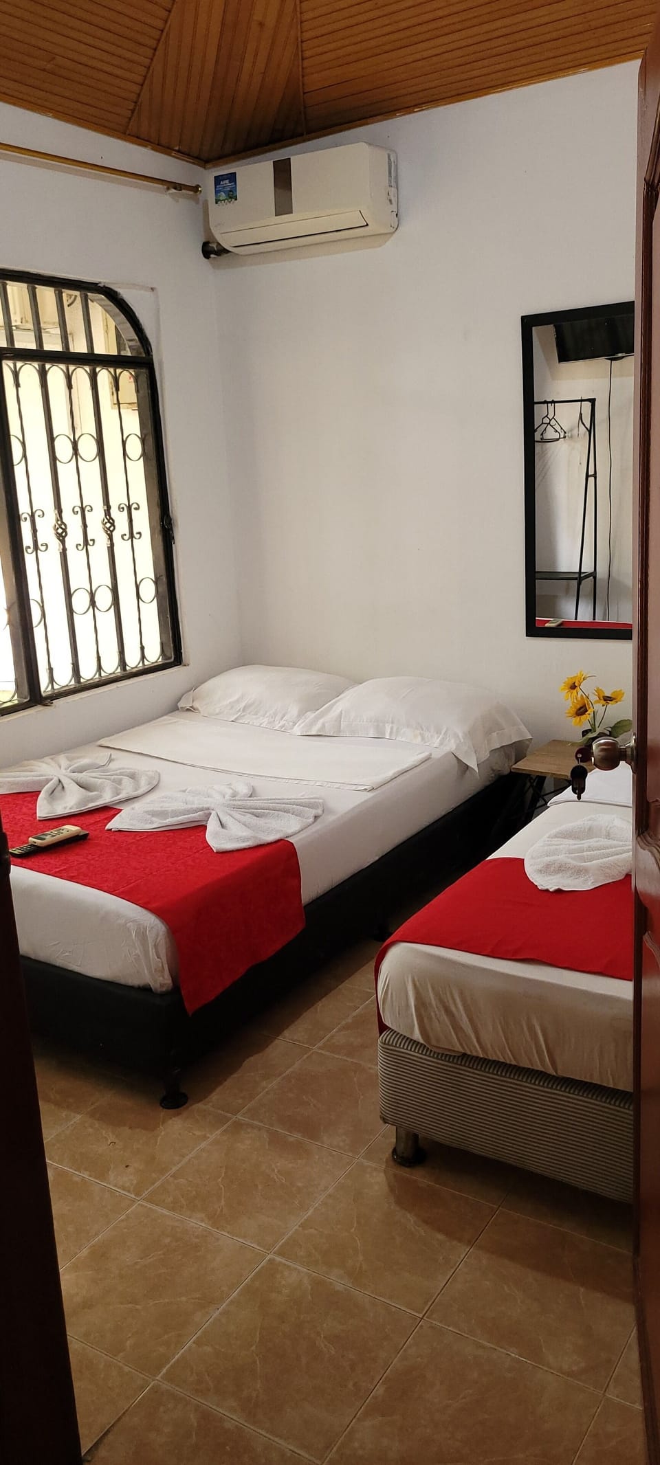 Comfort Triple Room, Courtyard View | WiFi (free), bed sheets