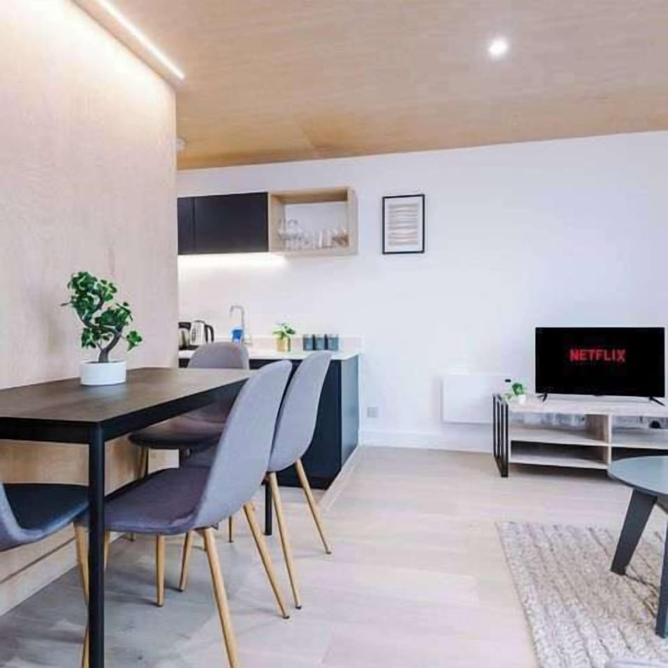 A stylish dining room perfect for meals, gatherings, and memorable moments