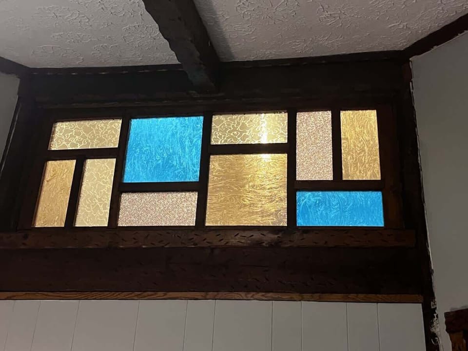 Stain glass throughout