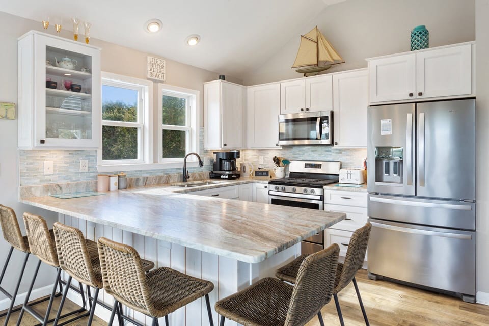 Cook up a meal the whole family will enjoy in the beautiful Kitchen with modern appliances.